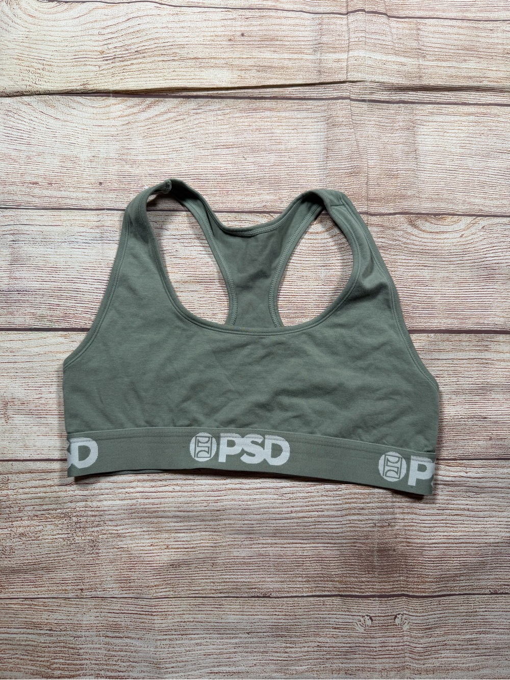 PSD Olive Green Racerback Sports Bralette